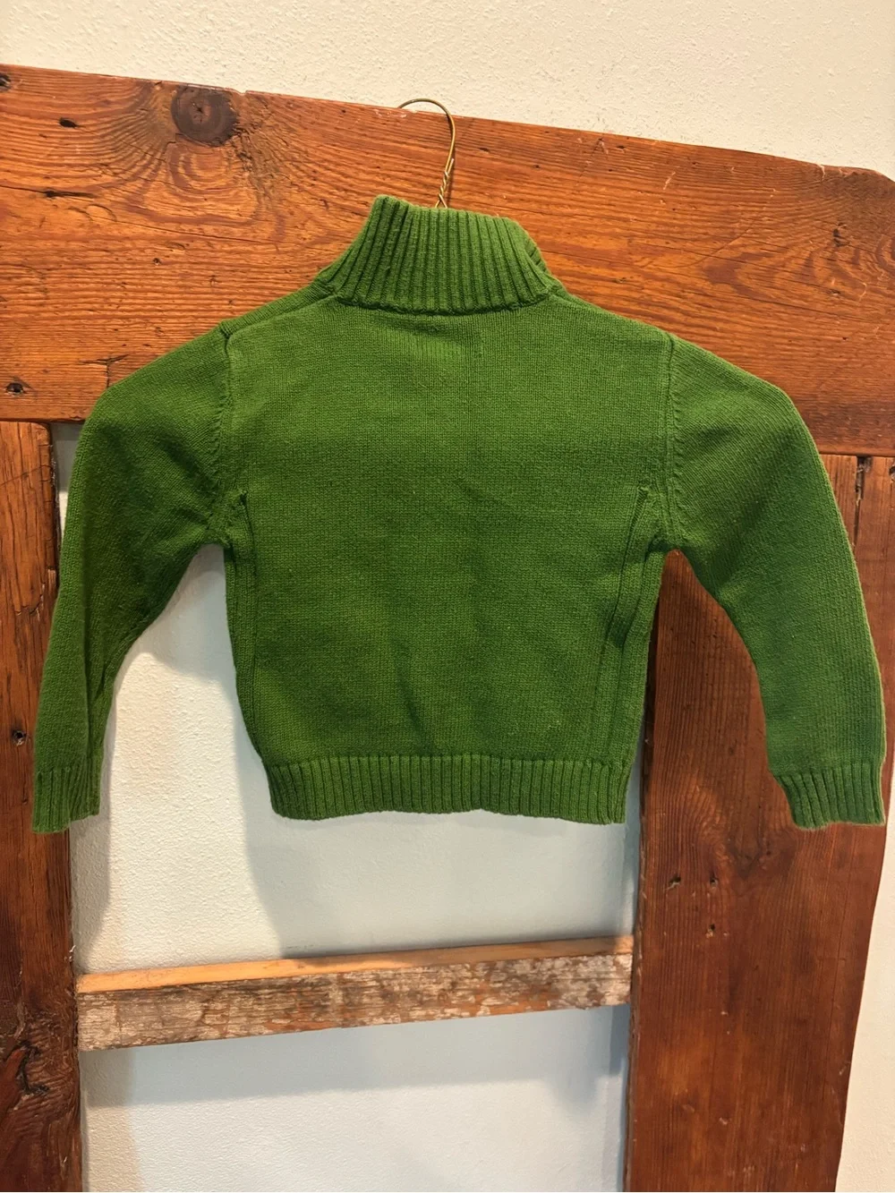 Nautica Green Half-Zip Knit Pullover for Kids
